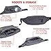 Frog Bagz - Travel Fanny Pack, Gray with Waterproof Polyester and Zippers for All-Weather Protection with Adjustable Strap from 20 Inches to 50 Inches with 4 Cargo Pockets