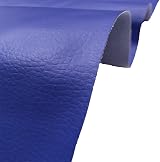 A-Express Grained Faux Leather Textile Waterproof Upholstery Royal Blue 15x15cm view 2
