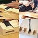 KAKURI TOSHIGORO 3 piece Wood Chisel Set Professional Japanese Oire Nomi for Woodworking, Carving Oak Handle