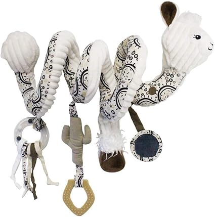 Les Deglingos Muchachos Le Lama Spirale D Activites Doudou Pour Bebe Et Enfant Tissu Ultra Doux