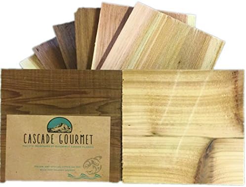 Gourmet Pacific Cedar Grill Planks (King Sized - 12 Individual 7" x 7")