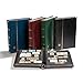 Lighthouse 64-Black Page Leather Stamp Stockbook LZS4/32N Green