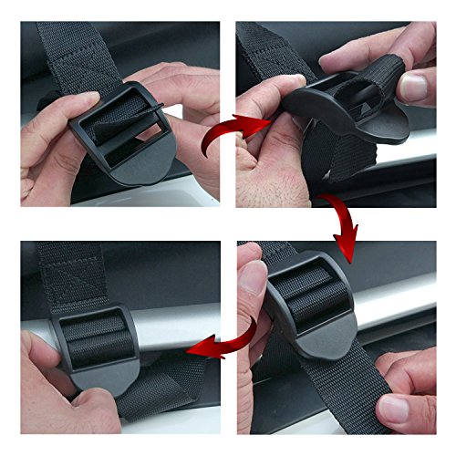 Leader Accessories Car Roof Bag Waterproof Rooftop Carrier Cargo Bag 15 Cubic Feet With Anti-slip Mat Valentine's Day Gift