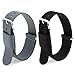 4pc 22mm Nato Ss Nylon strap Black ,smoke grey ,black/white/red,blue/coffee Replacement Watch Band