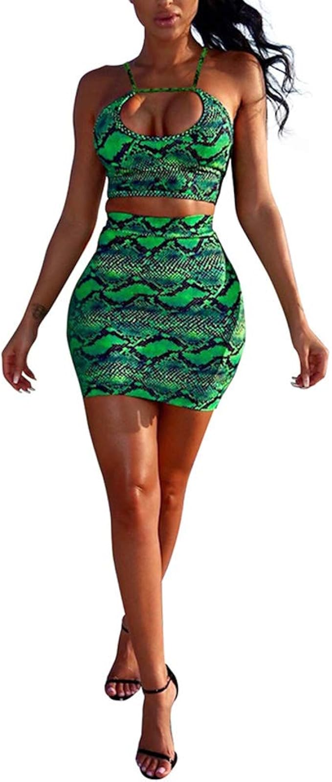 2 piece bodycon dress