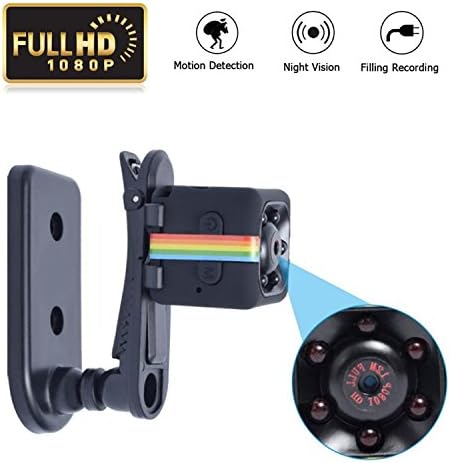 Premium SQ11 Mini Spy Camera Portable Tiny HD Camera Infrared 1080p Motion Detection Camera with Night Vision Taking Photo Recorder for Home/Office/Driving Security