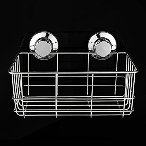 iPEGTOP Suction Cup Deep Shower Caddy Bath Wall Shelf for Large Shampoo