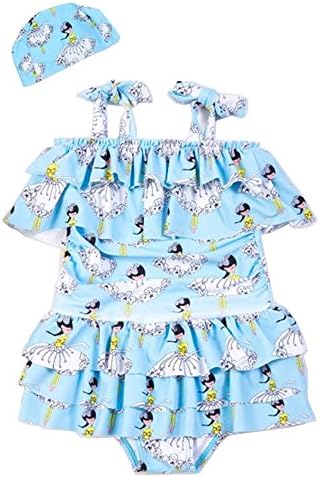 Amazon Ysakura 水着 キッズ 女の子 女児 ワンピース水着 子供 水着 夏もの 可愛い フリルワンピース水着 帽子付 キッズ プール 海水浴 水泳 水着 通販