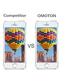 omoton 2.5d Round Edge 9H Vidrio Templado Protector de visualización para iPhone se 5S 5 C 5 (2 unidades), color transparente
