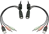 LINDY Compact 2 Port KVM Switch HDMI USB 2.0 Audio 1920x1080 Black view 2