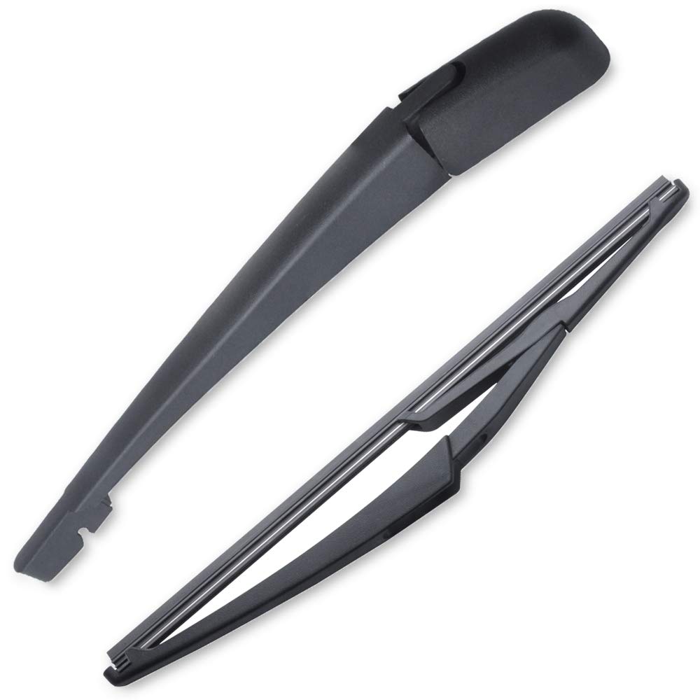 Rear Wiper Arm Blade, Replacement for Clio MK2 1998-2005 - MIKKUPPA Back Windscreen Wiper Assembly Replacement - All Season Natural Rubber Cleaning Window