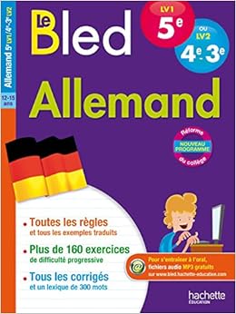 Amazon Fr Cahier Bled Allemand Niveau A2 5e Lv1 4e 3e Lv2 Despas Marie Christine Livres