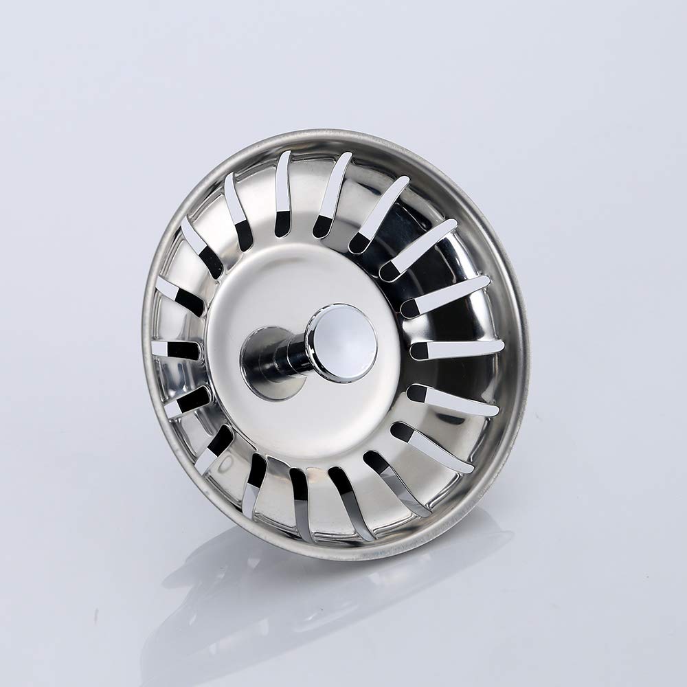 WINDALY Sink Plug Strainer, 78mm Kitchen Sink Strainer, 2 Pcs Sink Plug Replacement, sink stopper for Hole Diameter 78-80mm
