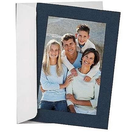SIMPLICITY NAVY BLUE Photo Insert Card (sold in 10s)