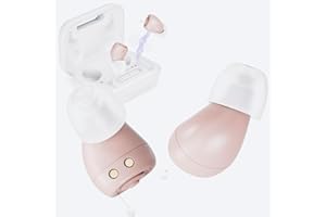 Hearing Aids for Seniors Rechargeable, Comfortable and Invisable IN-THE-EAR Hearing Aids with Noise Cancelling,Clear Sound, S