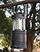 Everyday Essentials 4 Pack Ultra Bright LED Collapsible Water Resistant Camping Lantern Flashlights [NEWEST VERSION] (Black 4-Count)