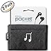 UT Wire Pocket Earbud Earphone Case Pouch Bag Organizer (Black) - 2 Pack