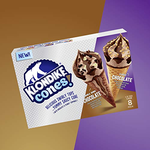 Klondike Frozen Dairy Dessert Cone, Classic Chocolate and Double Down