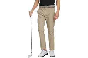 M MAELREG Golf Pants Men Quick Dry - 30"/32"/34" Stretch Lightweight 5 Pockets Water-Resistant Casual Mens Dress Pants