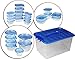Food Storage Container (set of 54 pcs) - Blue - BPA Free - Reusable - Environment Friendly - Multipurpose Use for Home Kitchen or Restaurant - by Utopia Kitchen