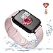 Smart Watch for Android and iOS Phones with Heart Rate & Blood Pressure Monitor, Sleep Monitort, Information Reminder & Step Counter Waterproof Fitness Tracker for Men, Women and Kids