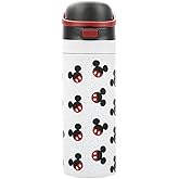 Mickey Mouse Classic Mickey Ears All-Over Print White 24 Oz Stainless Steel Water Bottle