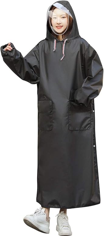 Amazon 21年最新版 自転車レインコート レディース Hotfugu レインウェア ロング 魔法レインポンチョ超軽量 雨具 バイク用 新型素材 防風防水 耐久性 快適 羽織 雨合羽 雨着 男女兼用 レディースメンズ用 通勤通学 レインコート ポンチョ 通販