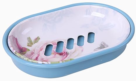 Amazon ソープディッシュ 石鹸ホルダー 陶器のソープディッシュ ソープホルダー 石鹸置きケース せっけん台 ソープホルダー トレイ おしゃれ ドレイン かわいい お風呂 洗面所収納 バス用品 水切り収納 ソープディッシュ ホーム キッチン オンライン通販