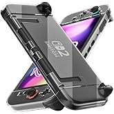 [Improved Easy Dockable Version] Clear Case for Nintendo Switch 2, FANPL Protective Cover for Switch 2 and JoyCon Controller - Strong and Durable, Not Easy to Fall Off