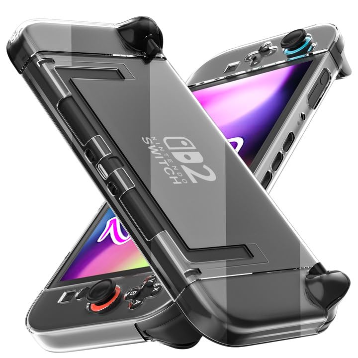 Photo 1 of [Improved Easy Dockable Version] Clear Case for Nintendo Switch 2, FANPL Protective Cover for Switch 2 and JoyCon Controller - Strong and Durable, Not Easy to Fall Off