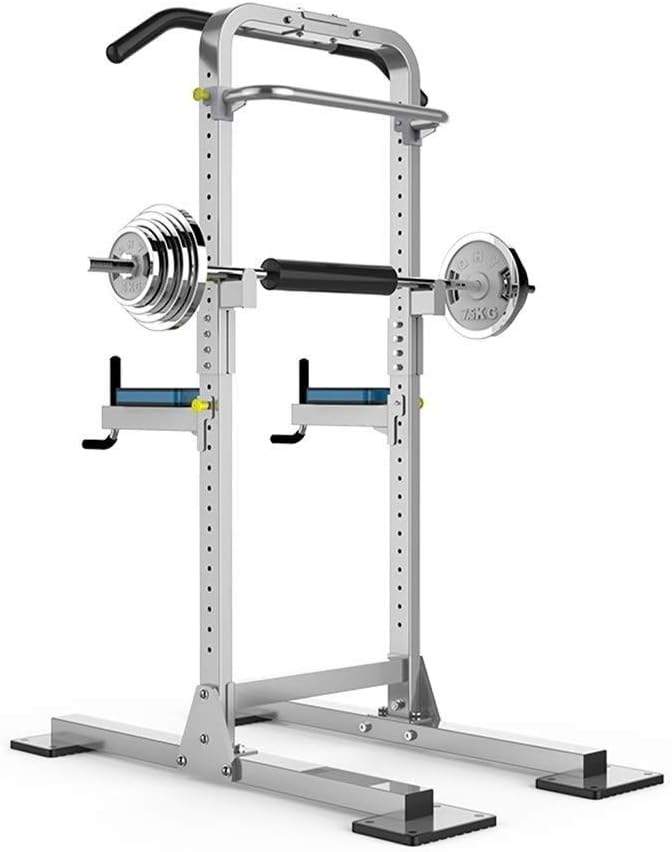 XIAOHUANG Multi-Function Power Tower Adjustable Height Home Fitness Workout Station Dip Stands Pull up Bar Push Up-Weight Capacity 330lbs