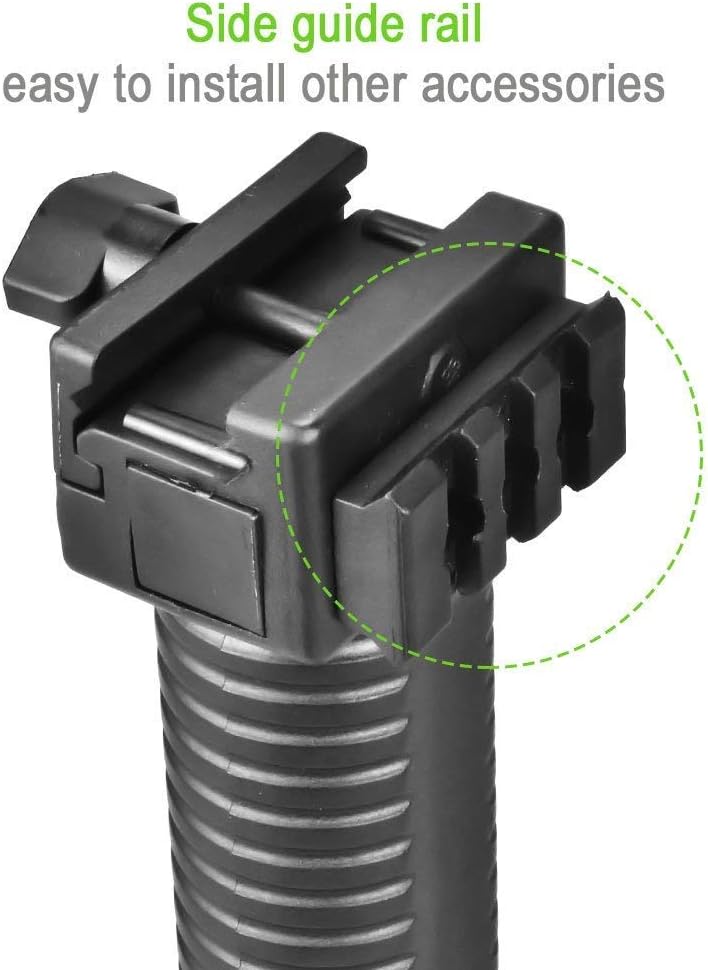OTraki Pod Grips Extender 20 mm Rail Vertical Rifle Foregrip 2 in1 Keymod Bipod Freely Shrinkable Rails Airsoft Grips for Outdoor Shooting Air Picatinny Weaver - Image 4