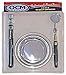 OCM Stainless Telescoping Magnetic Pick up Tool and Telescoping Round Glass Pocket Inspection Mirror with Swivel Head includes 4 1/4-inch Stainless Magnetic Parts Tray, 3 piece Utility Tool Set