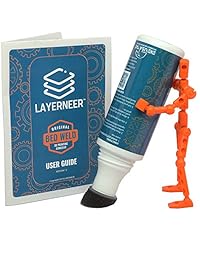 Layerneer - Adhesivo para impresora 3D, diseño de cama, agarre fuerte, reduce la deformación para ABS, PLA, y filamento de PVA en placas calefactadas, 4 onzas