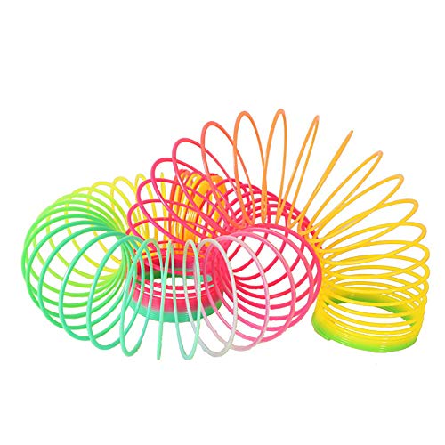 Wgg Magic Rainbow Springs Toy Classic Novelty Colorful Rainbow Toy Party Favor, Gift for Kids, Set of 2