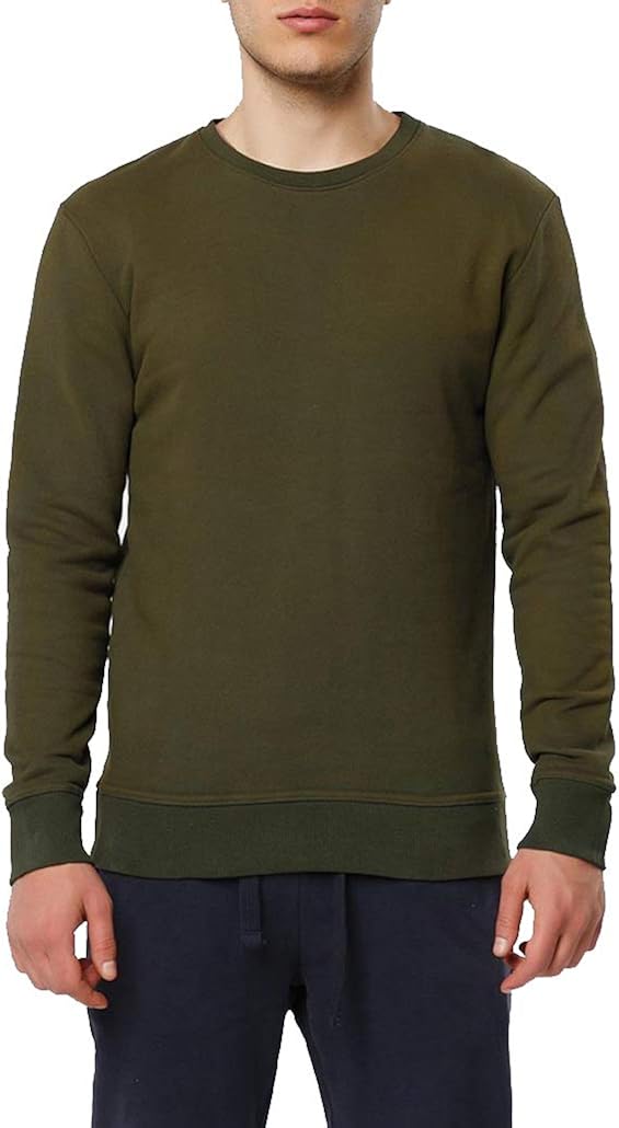 organic cotton crew neck sweatshirt