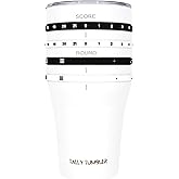 Tally Tumbler Yard Game, Stainless Steel Cup, 30 oz Leak Proof Lid, Double Wall Insulation, Tumbler with Score Keeping Counter used to Track Game Scores & Rounds Won, for Two Teams (Frisbee White)