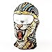 Mengde Unisex Animal Face 3D Print Ski Balaclava Full Face Cycling Mask Style Lion