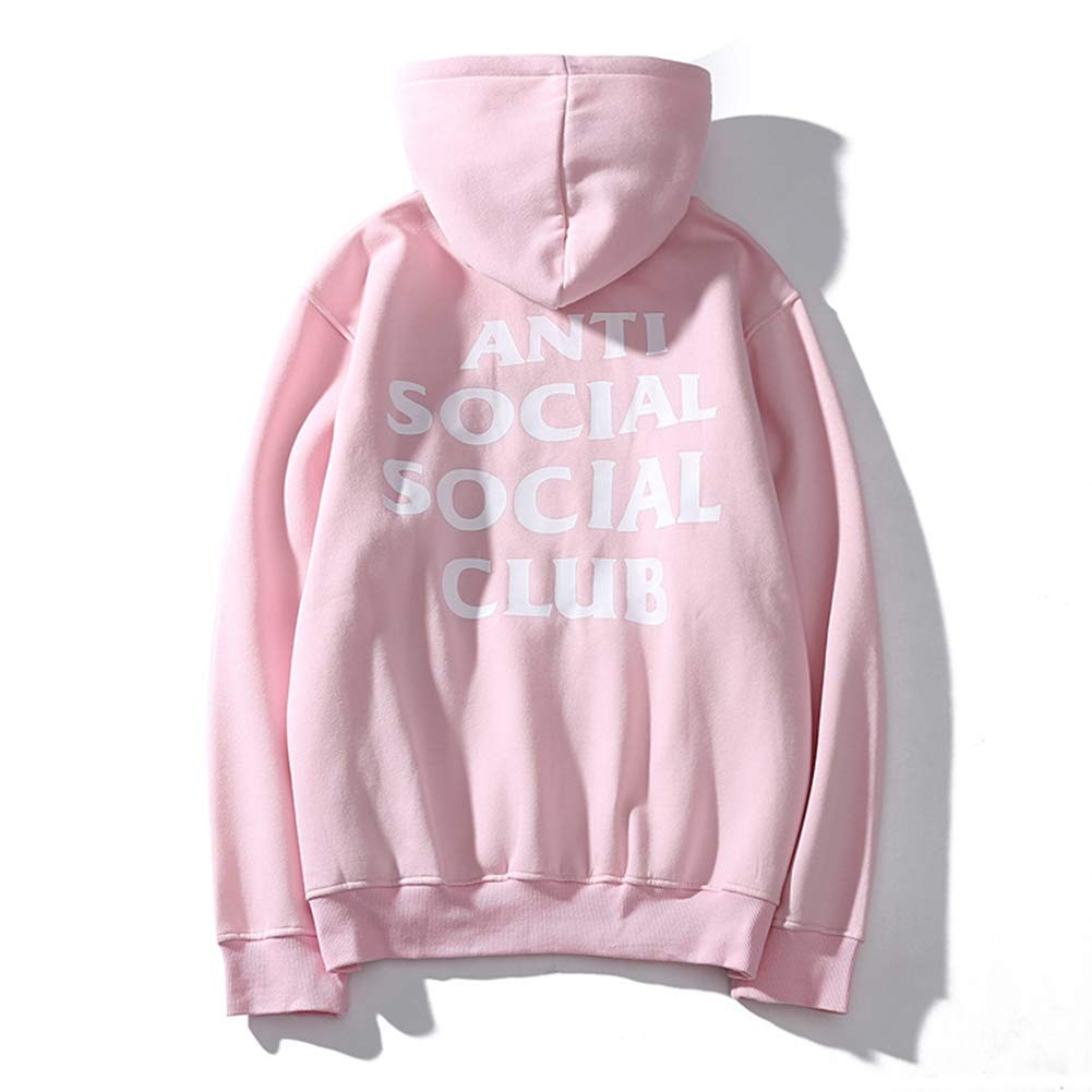 anti social social club felpa rosa