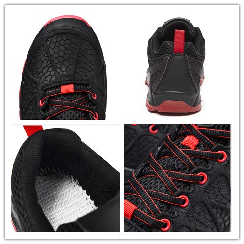 ziitop Hiking Shoes Men Outdoor Trekking Shoes for Men Anti-Slip Lightweight Breathable Quick-Dry Black