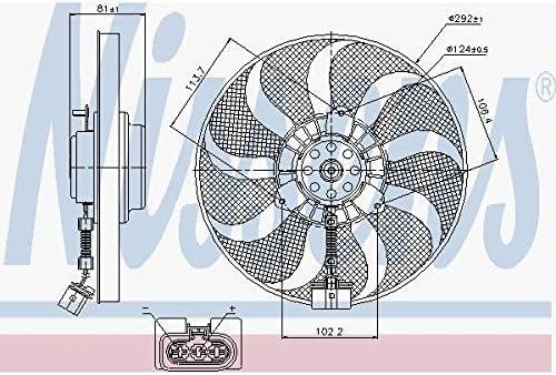 Nissens 85715 Cooling Fan Motor