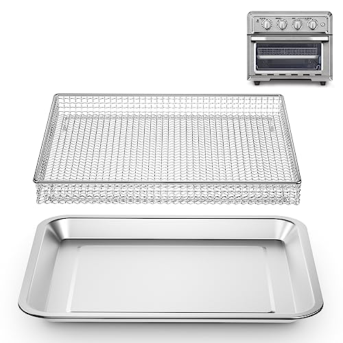 Stainless Steel Air Fryer Basket And Tray, Compatible With Cuisinart Airfryer TOA060 And TOA