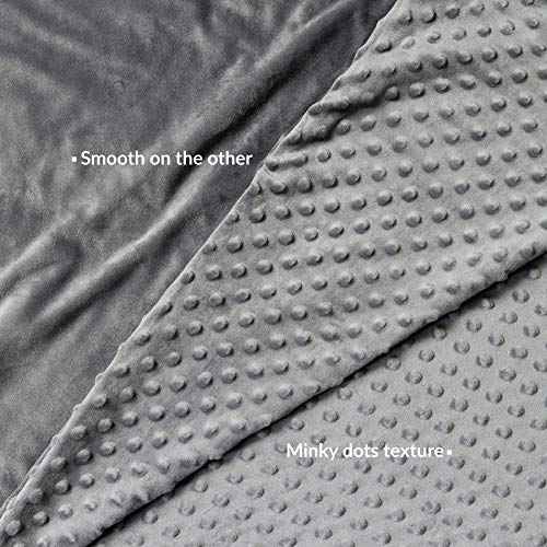 Bedsure Duvet Cover for Weighted Blanket (60''x80'') 3 Sided Zipper