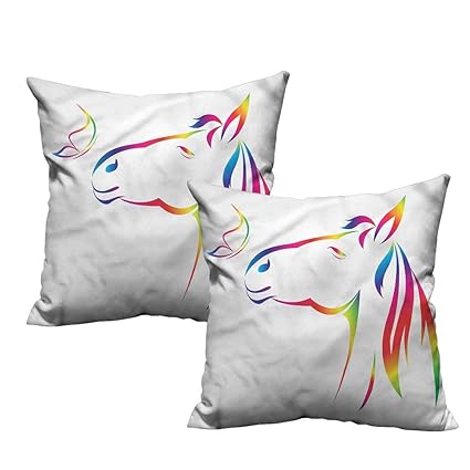 Amazon Com Horse Personalized Pillow Cases Horse Outline And