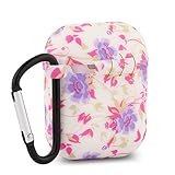 For Apple Airpods cover case with keychain,Silicone Protective Cover Case With Metal Keychain for Airpods Variety of Colors and Patterns