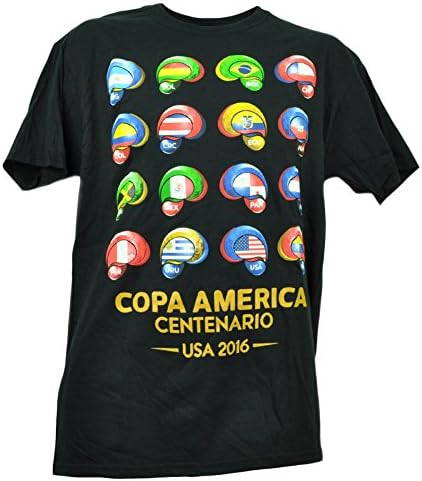 Copa America Centenario USA 2016 Tshirt Tee Soccer Futbol Mens Crew Neck MED