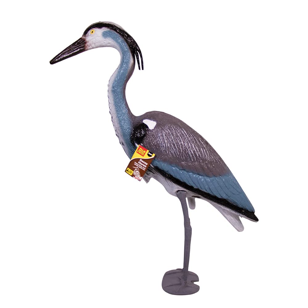 The Big Cheese Standing Grey Heron Realistic Decoy Deterrent, Protection for Ponds and Fisheries