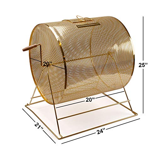 GSE Games & Sports Expert Brass Raffle Ticket Drum Available in Small