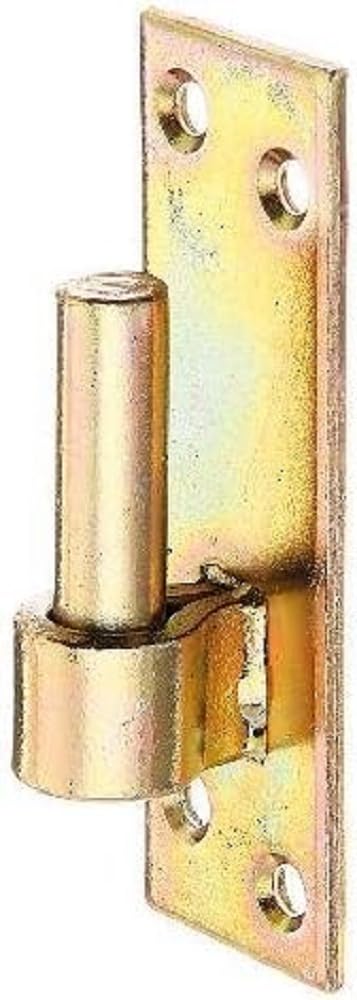 Gah-Alberts 318772 Screw-On Bracket on Plate Yellow Galvanised Zinc-Plated Bolt Diameter 13 mm Distance from Bolt to Plate 10 mm Plate 110 x 36 mm 10 Items
