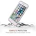 JAHOLAN Brown Marble Design Slim Glossy Flexible Soft Rubber Silicone Cover Phone Case Compatible iPhone 7 iPhone 8